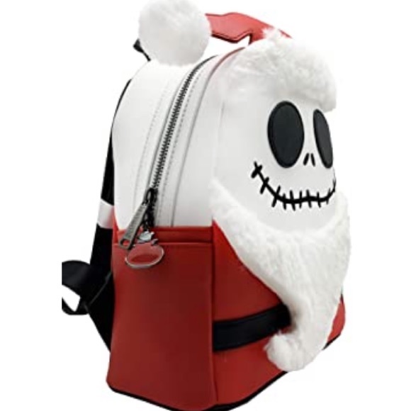 🎁SOLD!⭐️Loungefly CosplayJack Skellington Santa Backpack & Wallet Set-🎒 - Picture 6 of 11